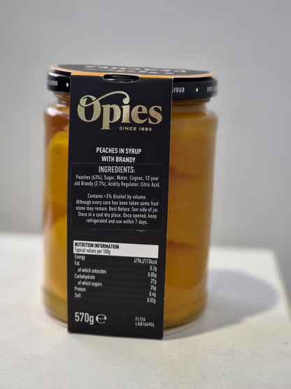 Opies Peaches with Brandy (Kilner Jar) 570gm