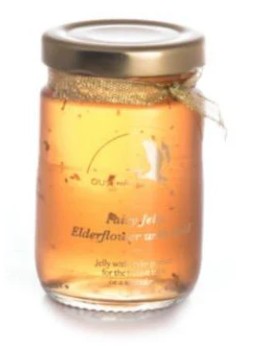 Ouse Valley Elderflower Jelly with Edible Gold Leaf 100gm
