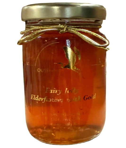 Ouse Valley Elderflower Jelly with Edible Gold Leaf 100gm