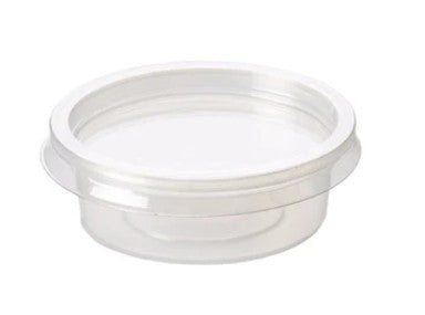 Clear Plastic Portions Pots With Lids 100 x 2oz