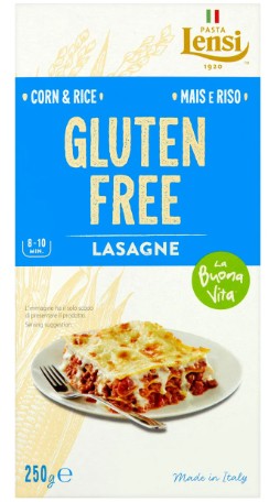 Lensi La Buona Vita Gluten Free Lasagne Sheets 250gm