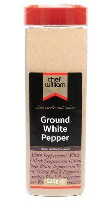 Chef William Ground White Pepper 525gm