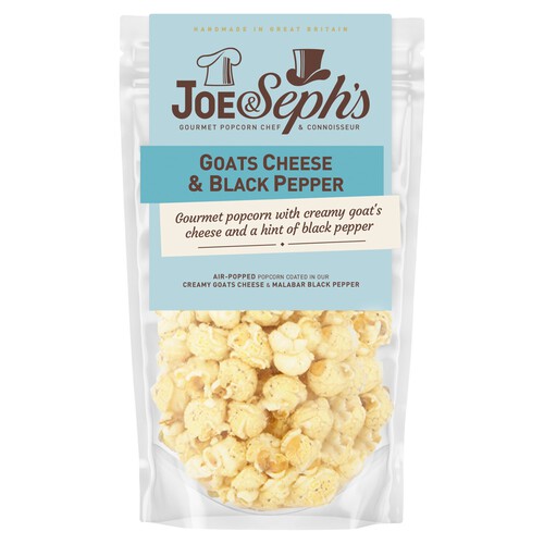 Joe & Sephs Goats Cheese & Cracked Black Pepper Popcorn 70gm
