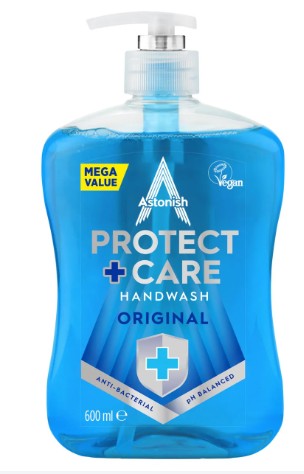 Astonish Protect & Care Anti Bacterial Handwash 600ml