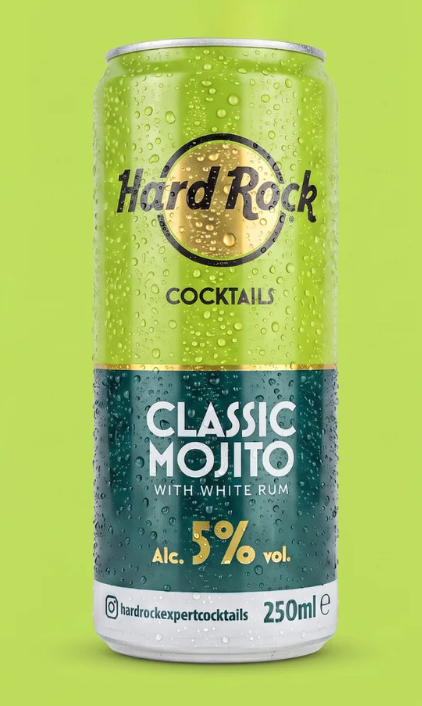 Hard Rock RTD Classic Mojito Cocktail Cans 12 x 250ml