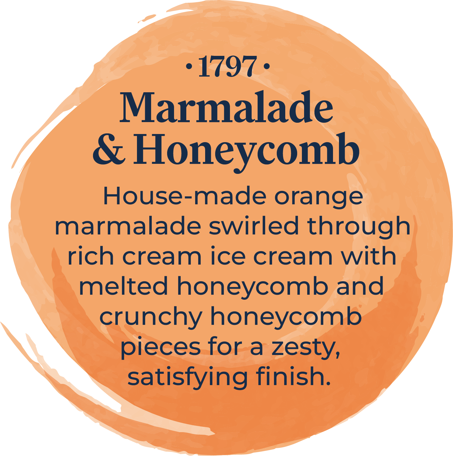 Sussex Ice Cream 1797 Marmalade & Honeycomb 5ltr