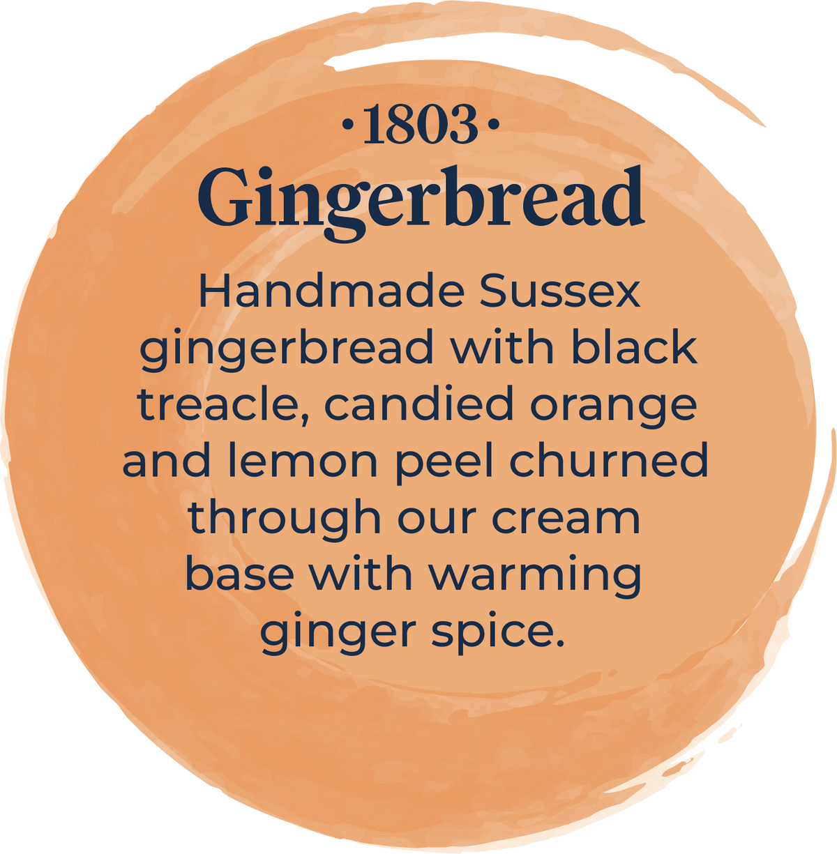 Sussex Ice Cream 1803 Gingerbread 5ltr