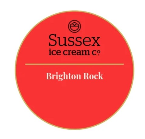 Sussex Ice Cream Brighton Rock Ice Cream 2.5ltr