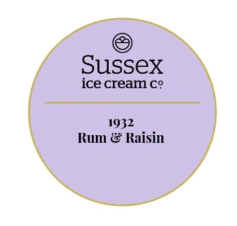 Sussex Ice Cream 1932 Rum & Raisin 2.5ltr