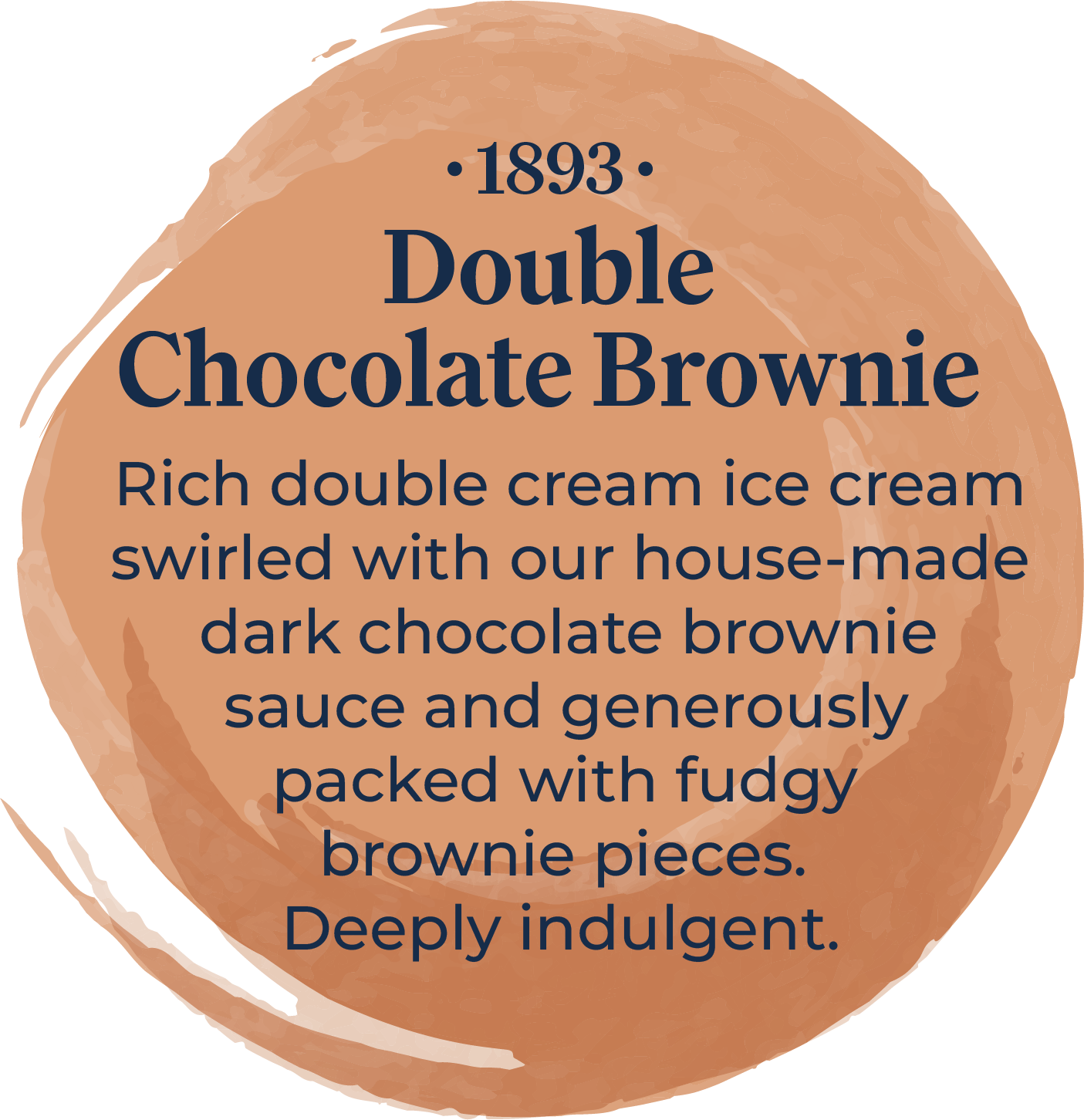 Sussex Ice Cream 1893 Double Chocolate Brownie 12 x 120ml
