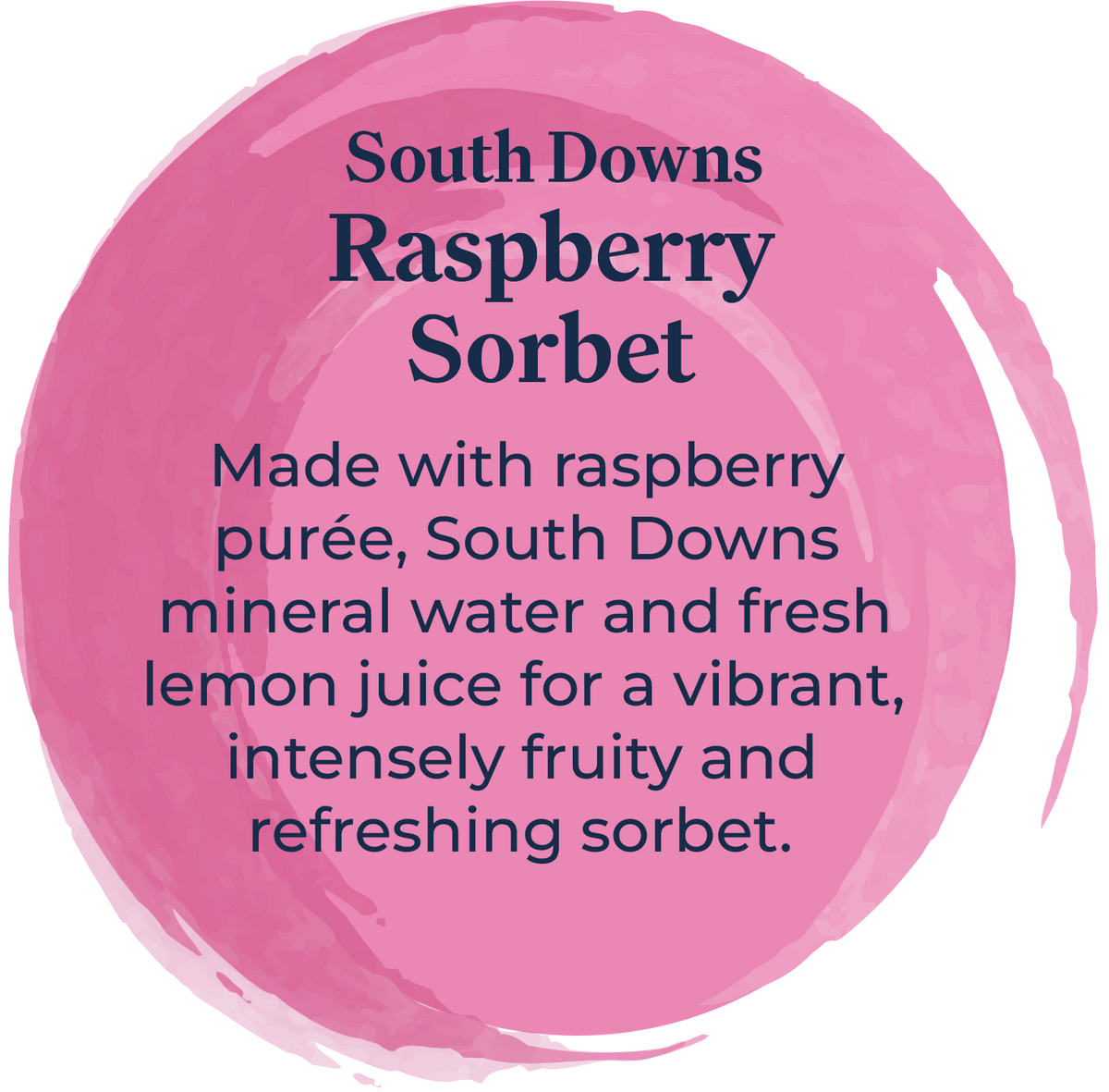 Sussex Ice Cream South Downs Raspberry Sorbet 2.5ltr