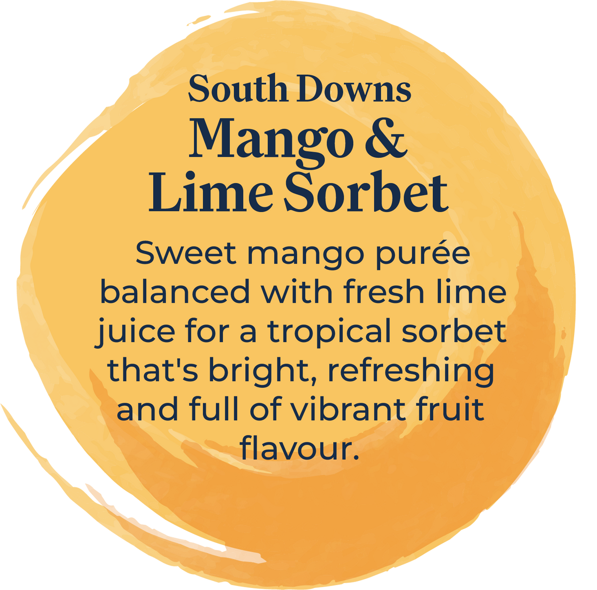 Sussex Ice Cream South Downs Mango & Lime Sorbet 2.5ltr