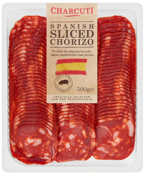 Charcuti Sliced Chorizo (8) 500gm