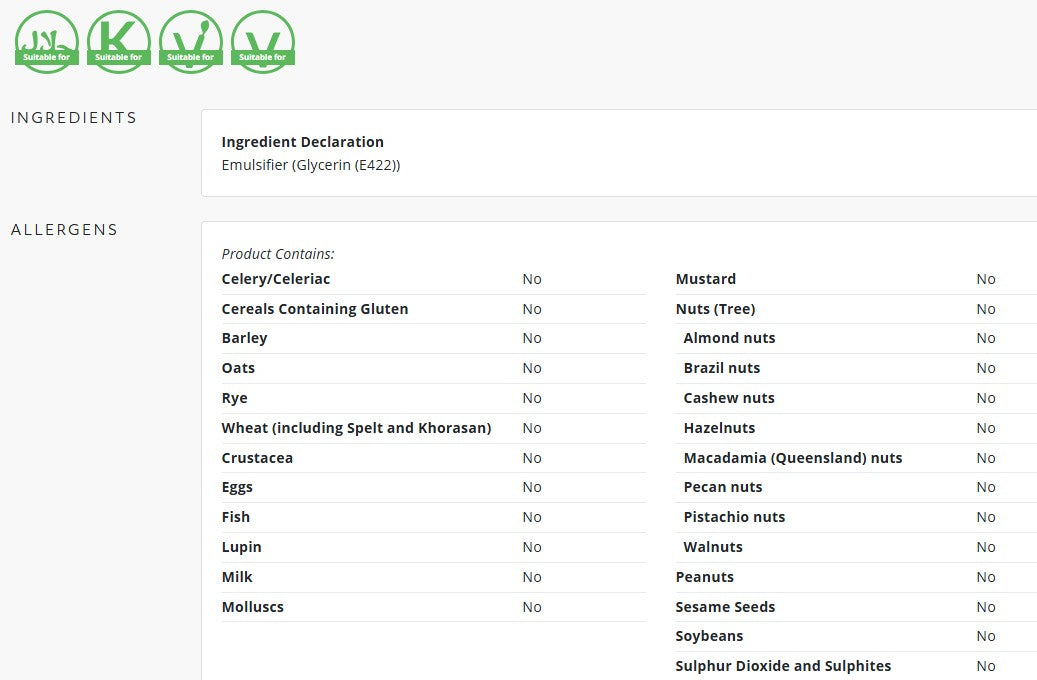 SOSA Glycerine 1.3kg