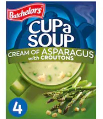 Batchelors Cup a Soup Asparagus 117gm/ 4 Sachet - TO ORDER ONLY