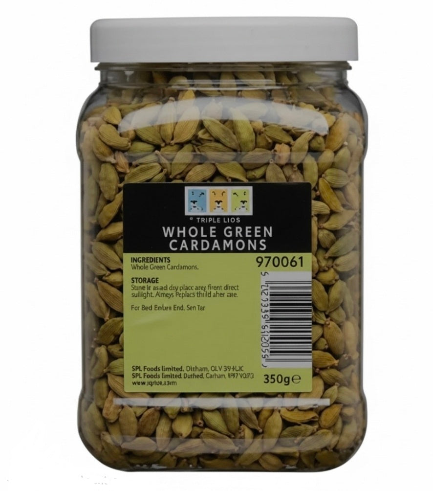Triple Lion Whole Green Cardamom Pods 350gm