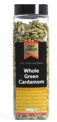 Chef William Whole Green Cardamom Pods 285gm
