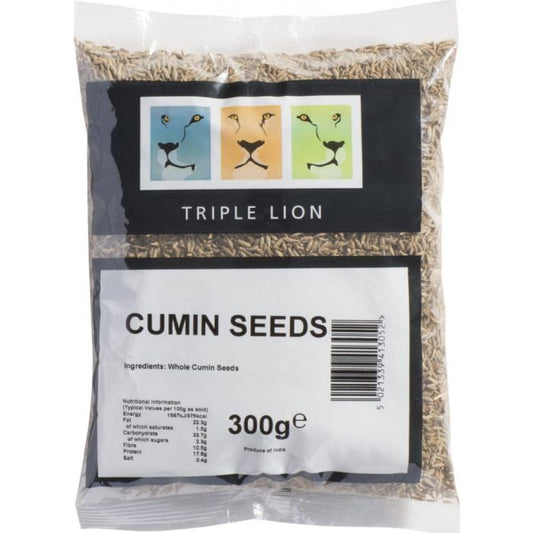 Triple Lion Whole Cumin Seeds 300gm