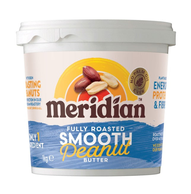 Meridian 100% Peanut Butter Smooth No Salt 1kg