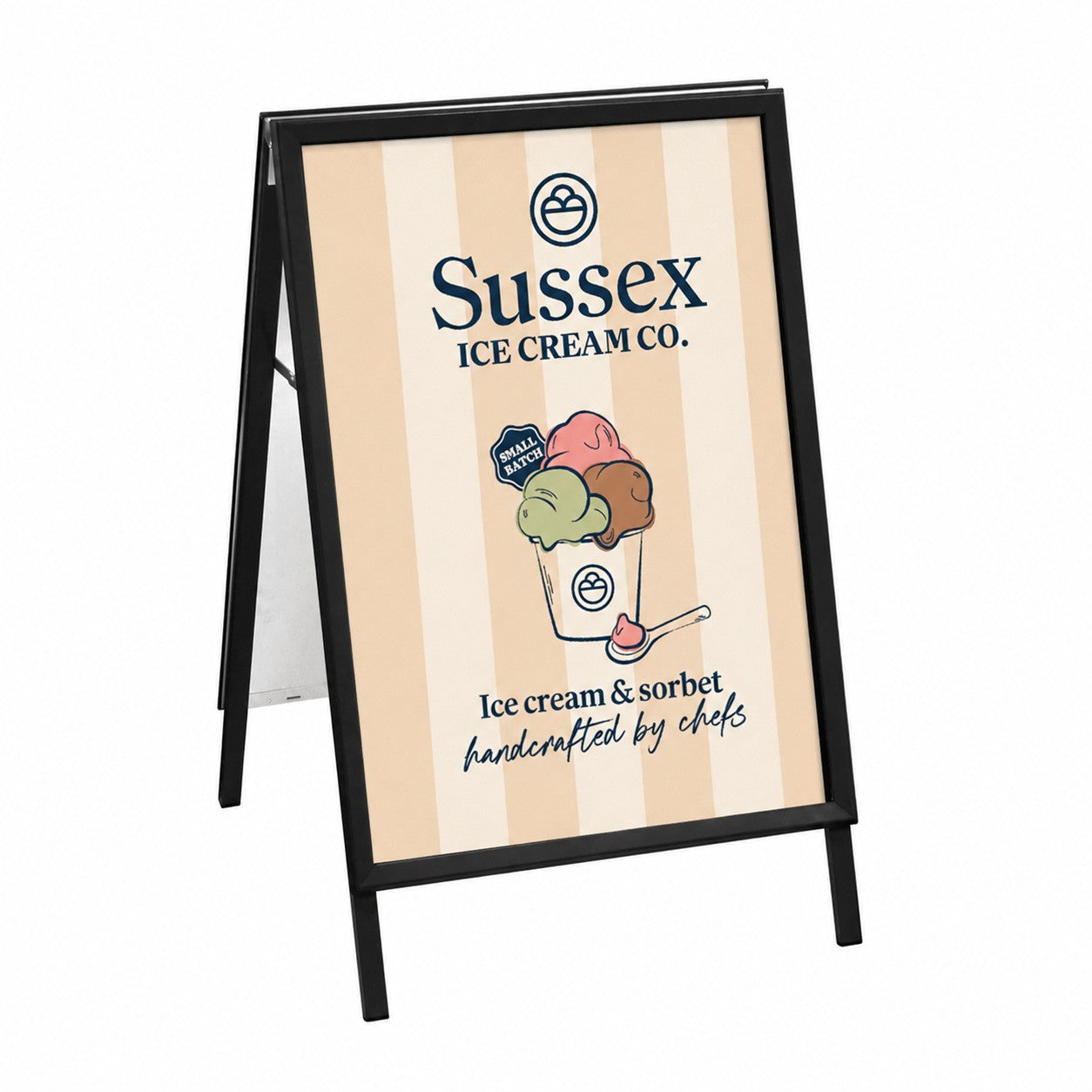 Sussex Ice Cream A1 A-Board 1 x Each