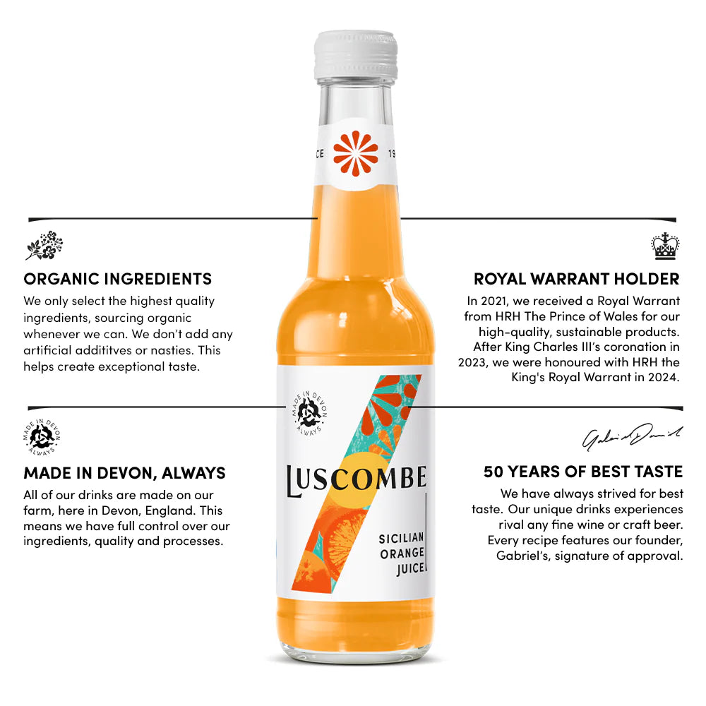 Luscombe Sicilian Orange Juice 12 x 270ml