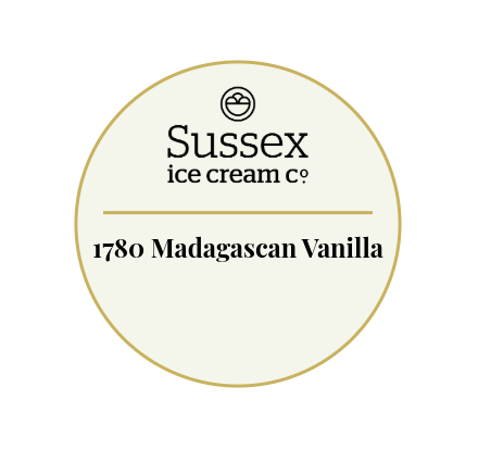 Sussex Ice Cream 1780 Madagascan Vanilla 5ltr