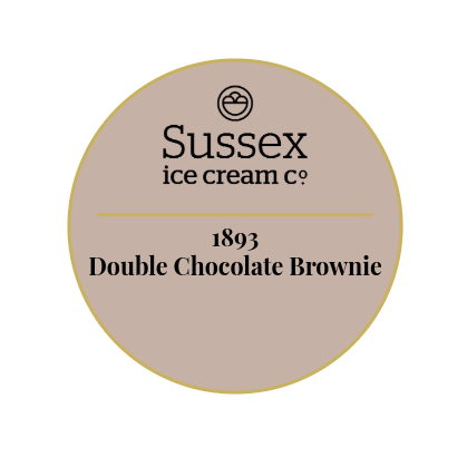Sussex Ice Cream 1893 Double Chocolate Brownie 5ltr