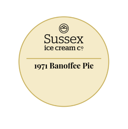 Sussex Ice Cream 1971 Banoffee Pie 5ltr