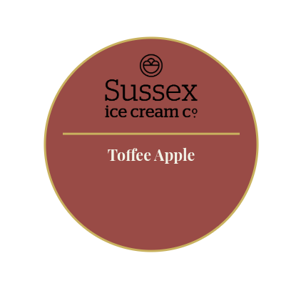 Sussex Ice Cream Toffee Apple Ice Cream 5ltr