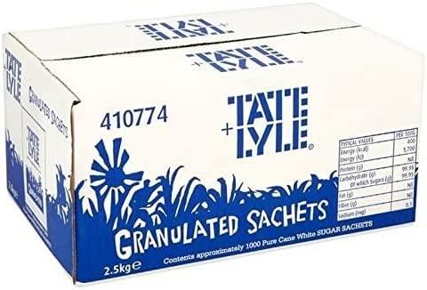 Tate & Lyle White Sugar Sachets 1000 x 2.5gm