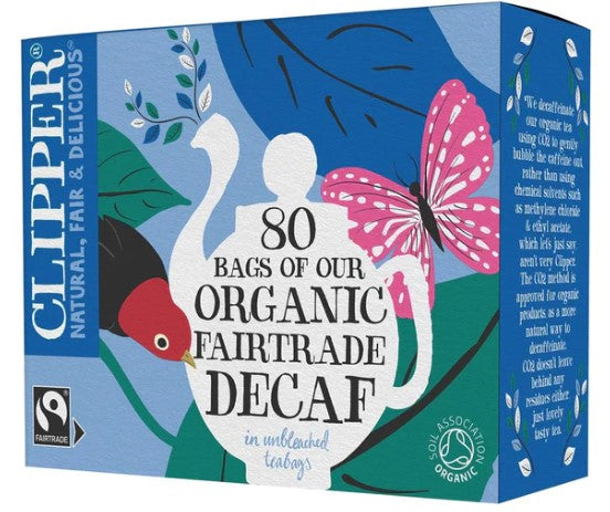 Clipper Organic Naturally Decaffeinated Tea Bags 1 x 80 - TO ORDER ONLY