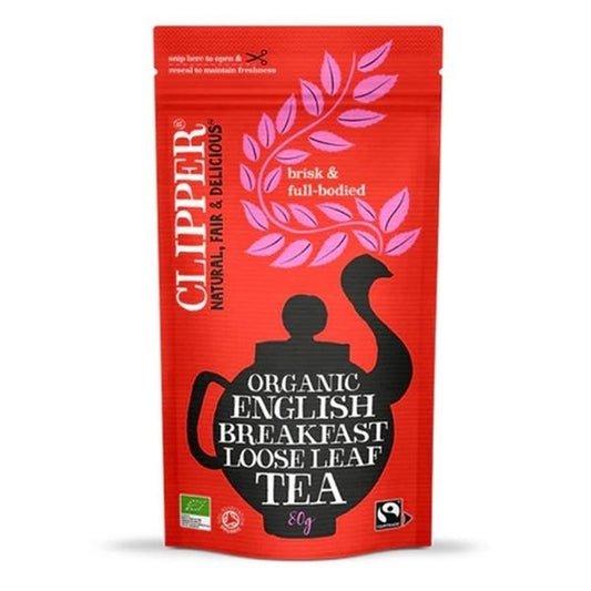 Clipper Organic English Breakfast Loose Leaf Tea 80gm