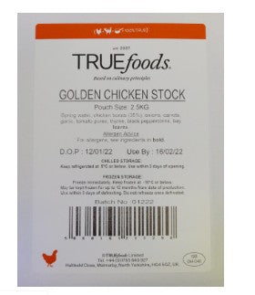 True Foods Golden Chicken Stock 2.5kg