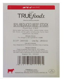 True Foods REDUCED Beef Stock 2.5kg
