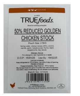 True Foods REDUCED Golden Chicken Stock 2.5kg