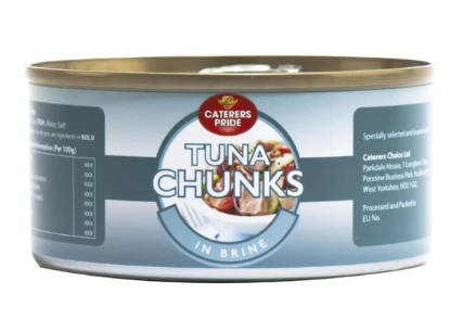 Caterers Pride Tuna Chunks In Brine 185gm