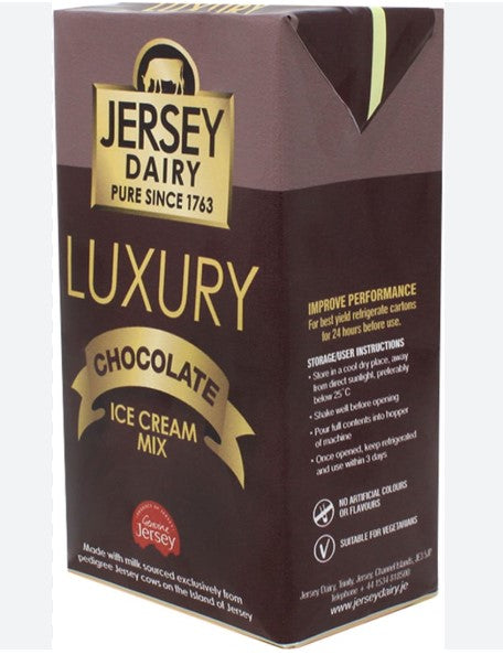 Genuine Jersey Luxury CHOCOLATE Ice Cream Mix 1ltr