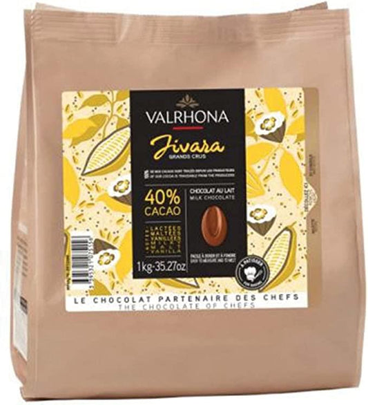 Valrhona Blend of Grands Crus Jivara Milk 40% 1kg