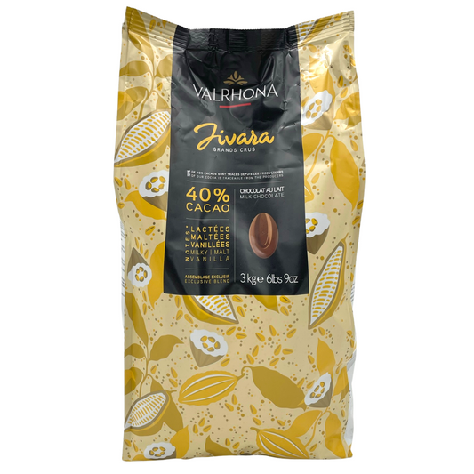 Valrhona Blend of Grands Crus Jivara Milk 40% 3kg - TO ORDER ONLY