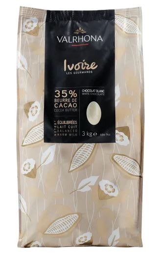 Valrhona Gourmet Creations Ivoire 35% 3kg - TO ORDER ONLY