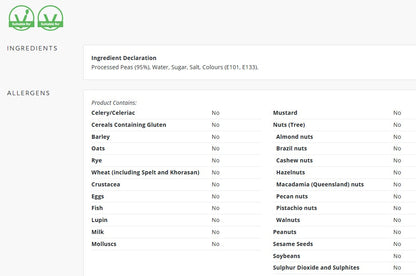 Batchelors Chip Shop Mushy Peas 3kg