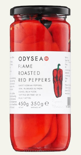 Odysea Roasted Red Peppers 450gm