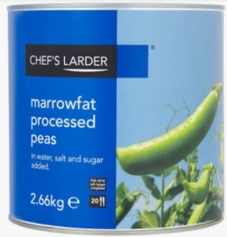 Chef's Larder Marrowfat Processed Peas 2.66kg