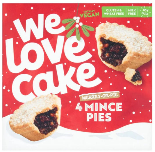 We Love Cake Gluten Free Mince Pies 4 x 55gm