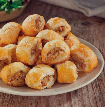 Wrights Frozen Unbaked Cocktail Sausage Rolls 180 x 55gm