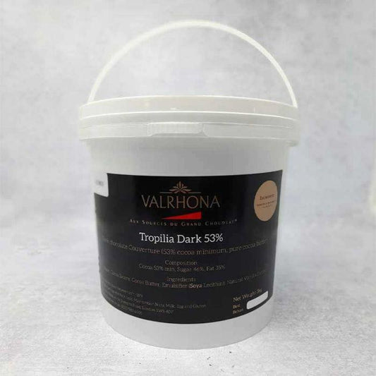 Valrhona Tropiliia Bucket Dark Chocolate 53% 3kg - TO ORDER ONLY