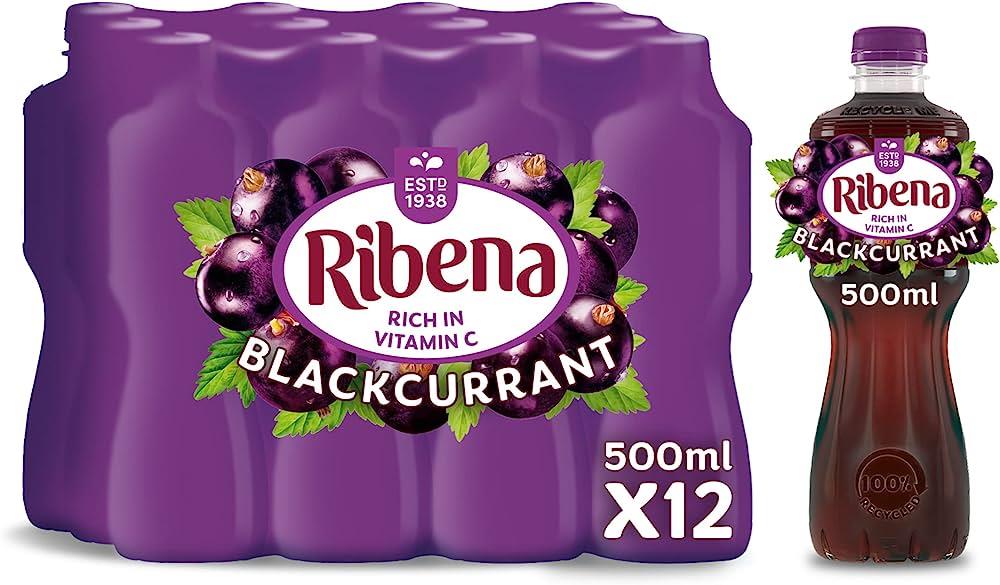 Red Ribena Ribena Blackcurrant 12 x 500ml Bottles – Parkers Foodservice