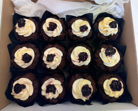 Sussex Handmade Black Forest Muffin 1 x 12 - TO ORDER ONLY