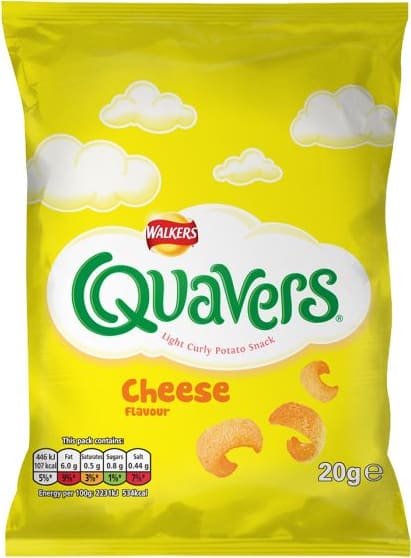 Walkers Cheese Quavers 32 x 20.5gm