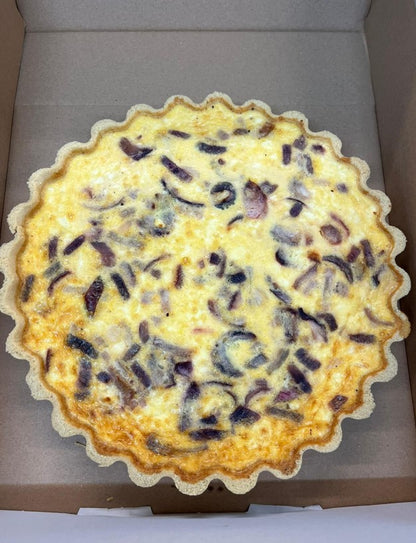 Sussex Handmade Red Onion & Feta Quiche 1 x 10.5inch - TO ORDER ONLY